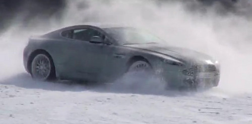 aston ice at Aston Martin Winter Driving Event   Video