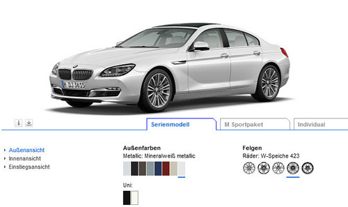 bmw 6 config at Configure Yourself A BMW 6 Series Gran Coupe