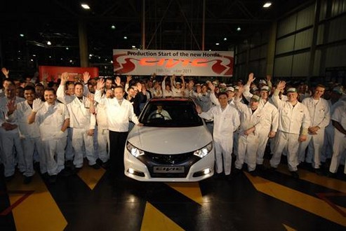 civic uk at New Honda Civic Production Begins In Swindon
