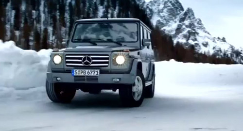 g in snow at Mercedes Benz Winter Driving Event   Videos