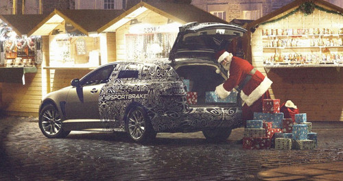 jag xff sportbrake teaser at Santas New Ride Is... Jaguar XF Sportback!