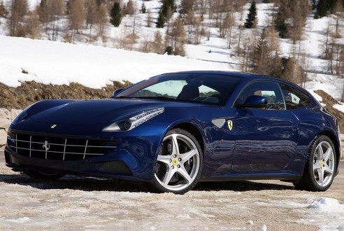 Ferrari FF Blue at Ferrari FF Review by GRIP: Video