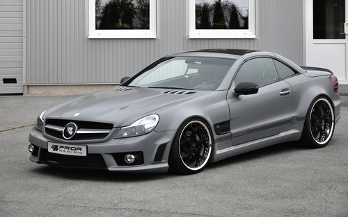 Prior Design Widebody SL 3 Prior Design Widebody SL 3 at Prior Design Widebody Mercedes SL In Matte Grey