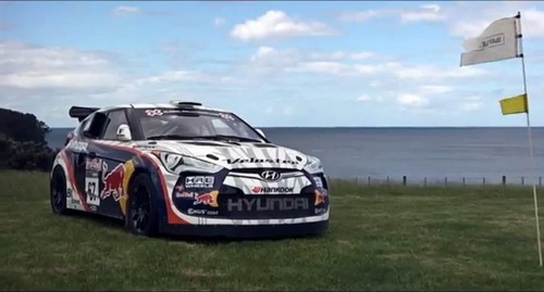 Veloster Rally Golf Cart at Rhys Millens Hyundai Veloster Rally Golf Cart: Video