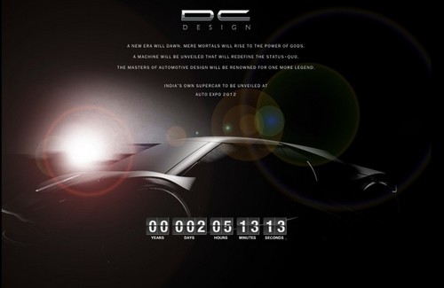 dc design teaser at DC Desing   First Indian Supercar Teased