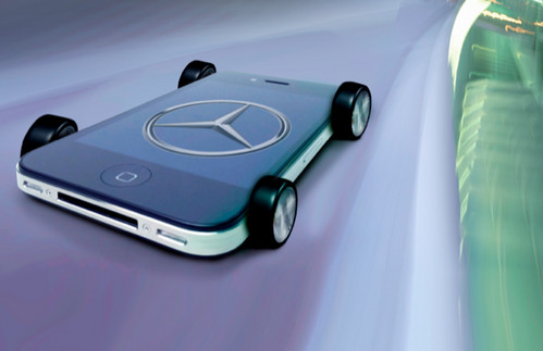 A Class iPhone Wheels 1 at New Mercedes A Class Dubbed iPhone On Wheels