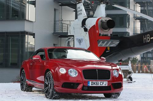 Bentley Continental V8 2 at Bentley Continental V8 Makes Flying Debut In Munich