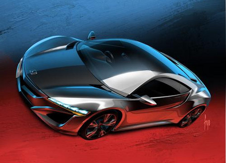 Honda NSX Concept 0 at Honda NSX Concept Makes European Debut In Geneva