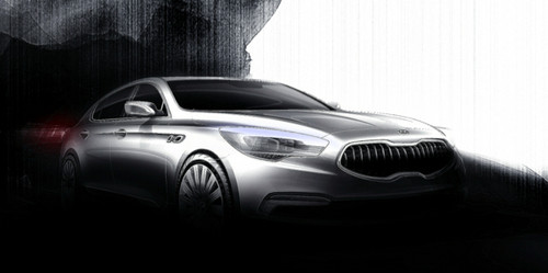Kia KH Flagship Sedan 1 at Kia KH Flagship Sedan Sketches Released
