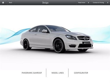 Mercedes ipad app 3 at Mercedes C Class iPad Brochure App Launched