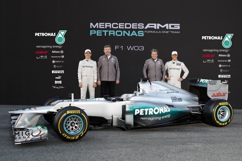 mercedes w03 4 at 2012 Mercedes W03 F1 Car Unveiled