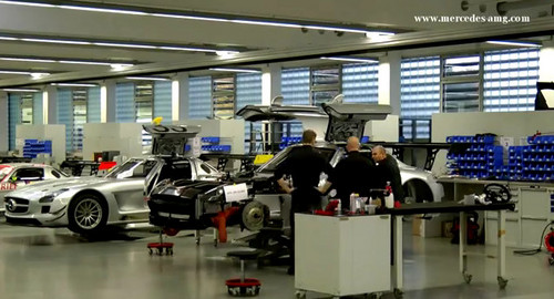 sls gte production at Mercedes SLS AMG GT3 Production Series: Episode 2