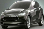 telf at 2014 Tesla Model X Unveiled