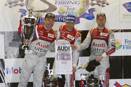 Audi one two 1 at Audi Begins 2012 WEC Season With One Two Victory