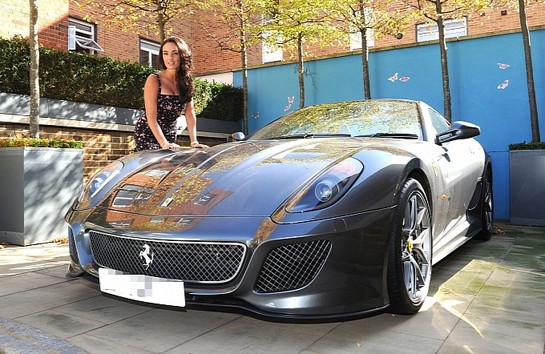 Tamara Ecclestone and Ferrari 599 GTO 3 at Eye Candy: Tamara Ecclestone and Ferrari 599 GTO