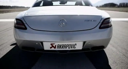 akrapovic SLS at Akrapovic Titanium Exhaust For Mercedes SLS