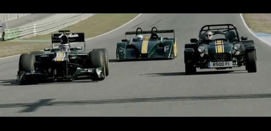 caterham f1 at Caterham Seven Meets Its Racing Brothers