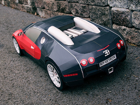 Bugatti Veyron Papercraft 4 at Make Your Own Bugatti Veyron... Out Of Paper