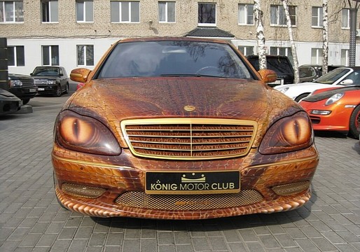 Dragon Wrapped Mercedes S Class 1 at WTF: Dragon wrapped Mercedes S Class