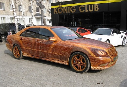 Dragon Wrapped Mercedes S Class 2 at WTF: Dragon wrapped Mercedes S Class
