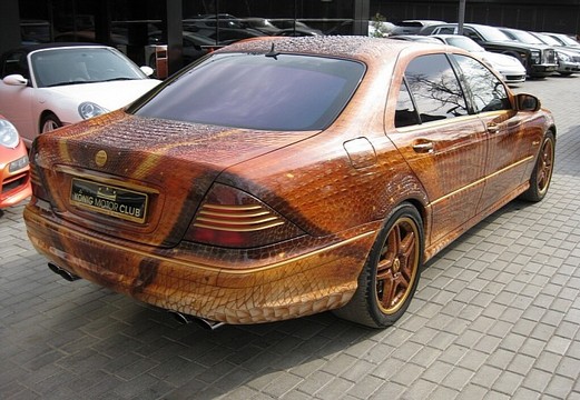 Dragon Wrapped Mercedes S Class 3 at WTF: Dragon wrapped Mercedes S Class