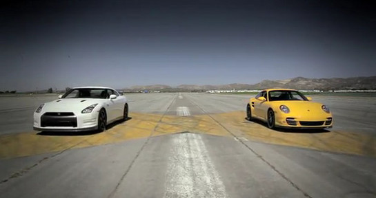 GTR 911s at Nissan GT R Black Takes on Porsche 911 Turbo S