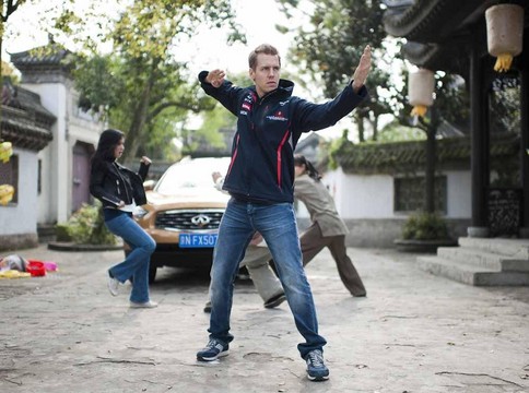 Sebastian Vettel Kung Fu Film 2 at Vettel Drive of the Dragon Kung Fu Film Released