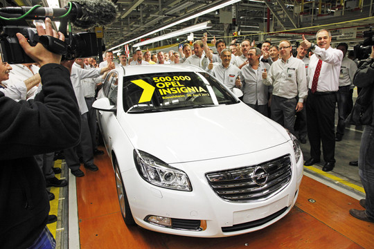 500000th Opel Insignia at 500,000th Opel Insignia Produced