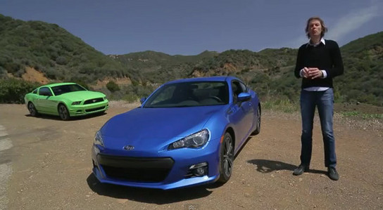 BRZ vs Mustang at Comparison Test: Subaru BRZ vs Ford Mustang V6