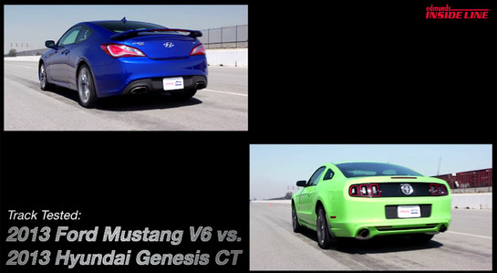 Genesis vs Mustang at Track Test: Genesis Coupe vs Mustang V6