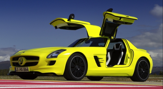 Mercedes SLS eCell at The Rise of Green Supercars