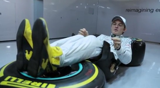 nico rosberg driving position at Wanna Be An F1 Driver? Practice Sitting Like This!