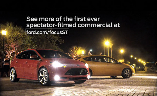 Focus ST TV Commercial Fans at Spectator Filmed Ford Focus ST Commercial Released