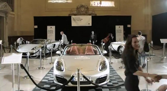 Grand Central Station Boster at Porsche Boxster On Display at Grand Central Terminal