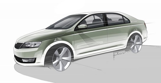 Production Skoda Rapid 1 at Production Skoda Rapid Previewed