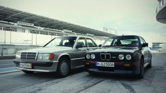 190 vs E30 1 at Video: BMW E30 M3 Evo vs Mercedes 190E