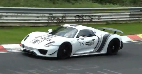 918 Ring at Porsche 918 Spyder at The Nurburgring   Video