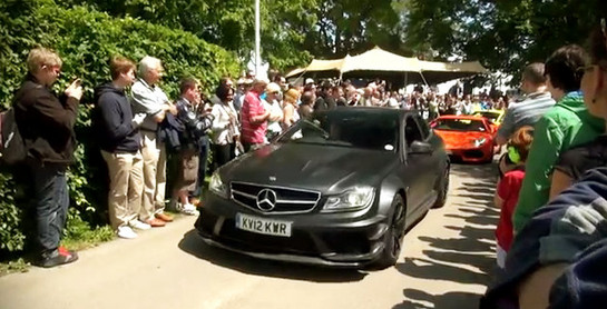C63 Black GFOS at Video: Mercedes C63 Black at Goodwood FoS