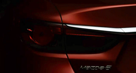 MAZDA6 TEASER3 at 2014 Mazda6 Teaser 3   Rear View