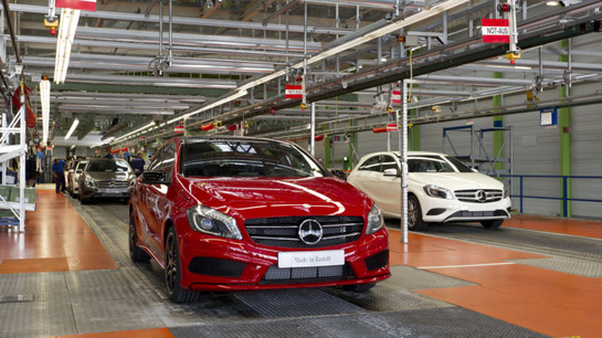 New A Class at New Mercedes A Class Production Begins, Compact SUV To Follow