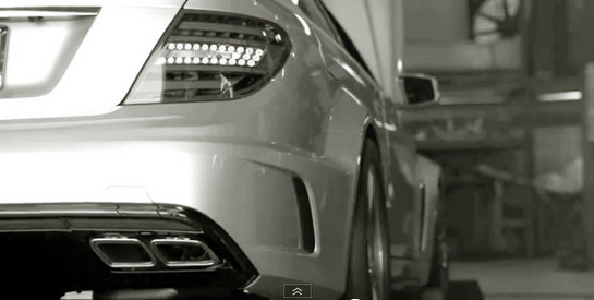 Renntech C63 teaser at RENNtech Mercedes C63 Black Teaser