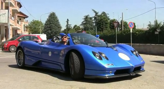 Zonda Blue at Right Hand Drive Zonda S In Action