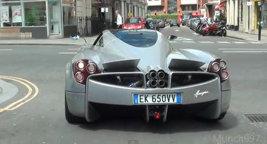 huayra L at Pagani Huayra Out and About in London 