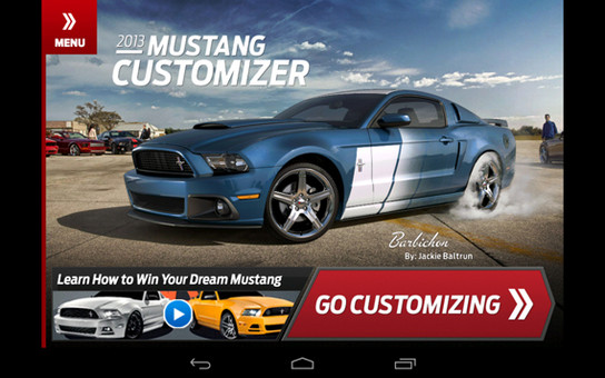 2013 Ford Mustang Customizer at 2013 Ford Mustang Customizer App Launched