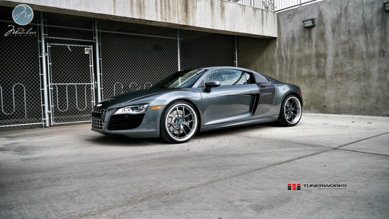 Audi R8 V10 Modulare 1 at Tunerworks Audi R8 V10 with Modulare Wheels