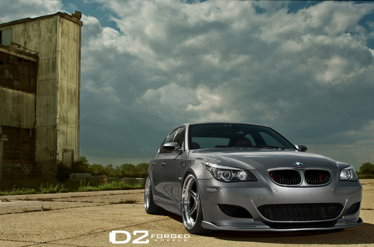 BMW M5 D2 1 at BMW M5 E60 with D2Forged Wheels