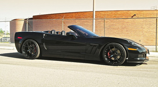 Corvette C6 Connvertible with PUR Wheels 1 at Corvette C6 Convertible with PUR Wheels