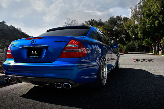 E55 AMG on Rennen Modular 3 at Good Old E55 AMG on Rennen Forged Wheels
