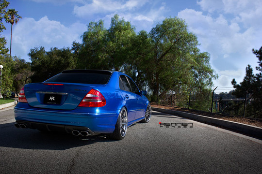 E55 AMG on Rennen Modular 5 at Good Old E55 AMG on Rennen Forged Wheels