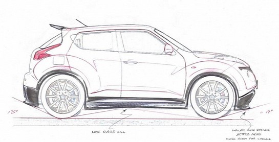 Production Nissan Juke R Sketches 1 at Production Nissan Juke R Revealed In New Sketches